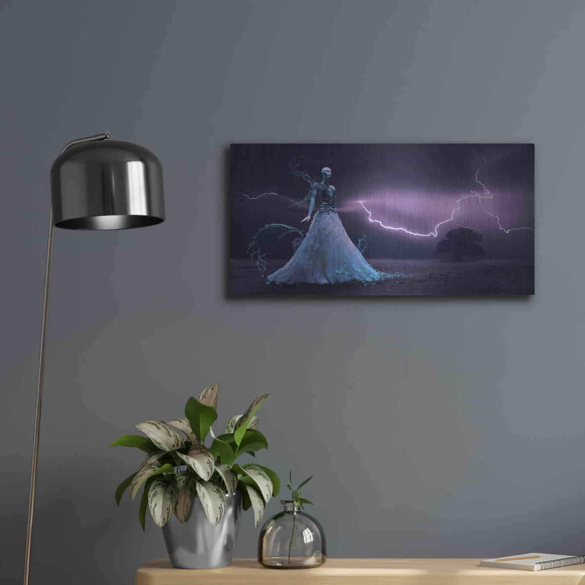 'Iris Fantasy' by NASA Space Photos – Metal Wall Art, 24x12 room view