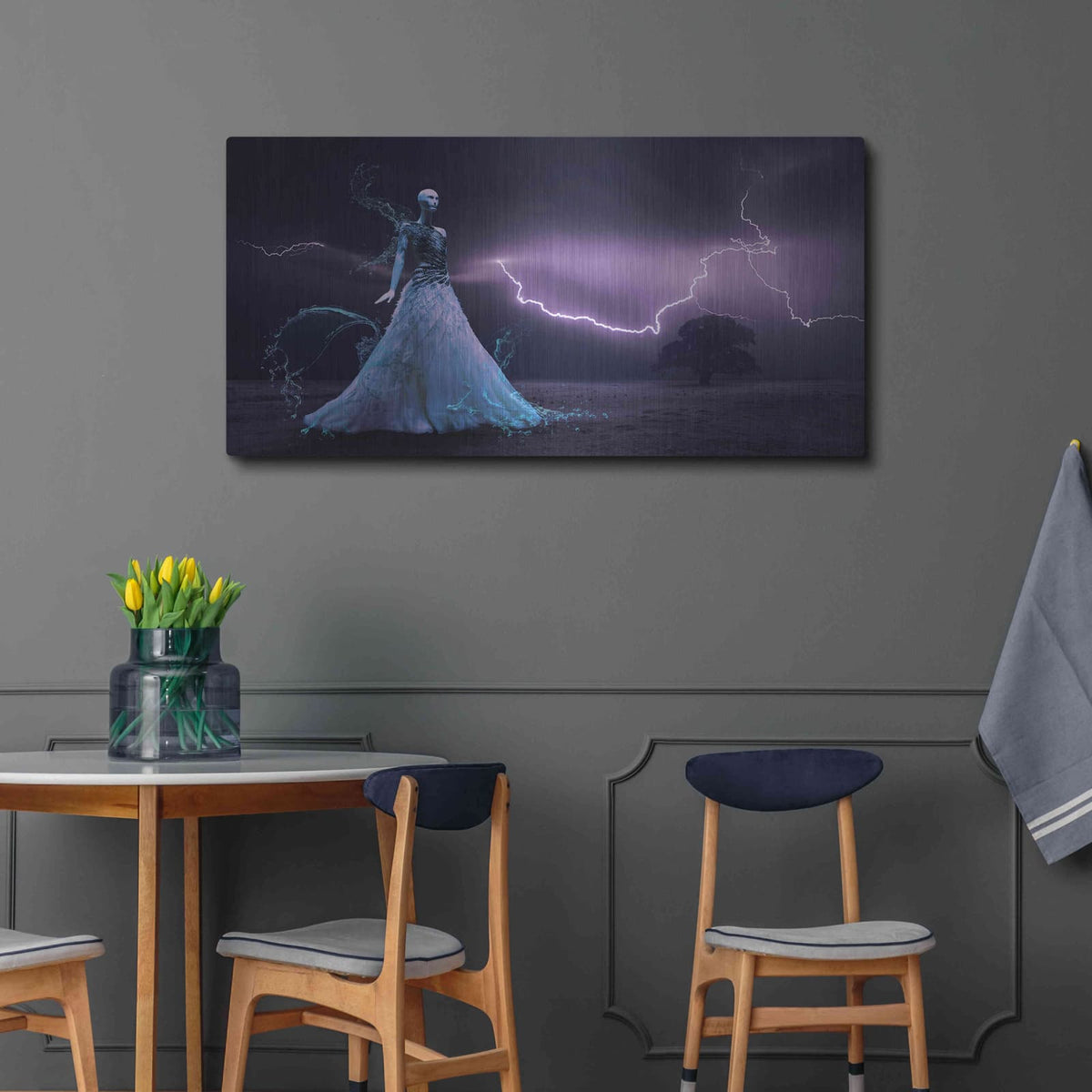 'Iris Fantasy' by NASA Space Photos – Metal Wall Art, 48x24 room view