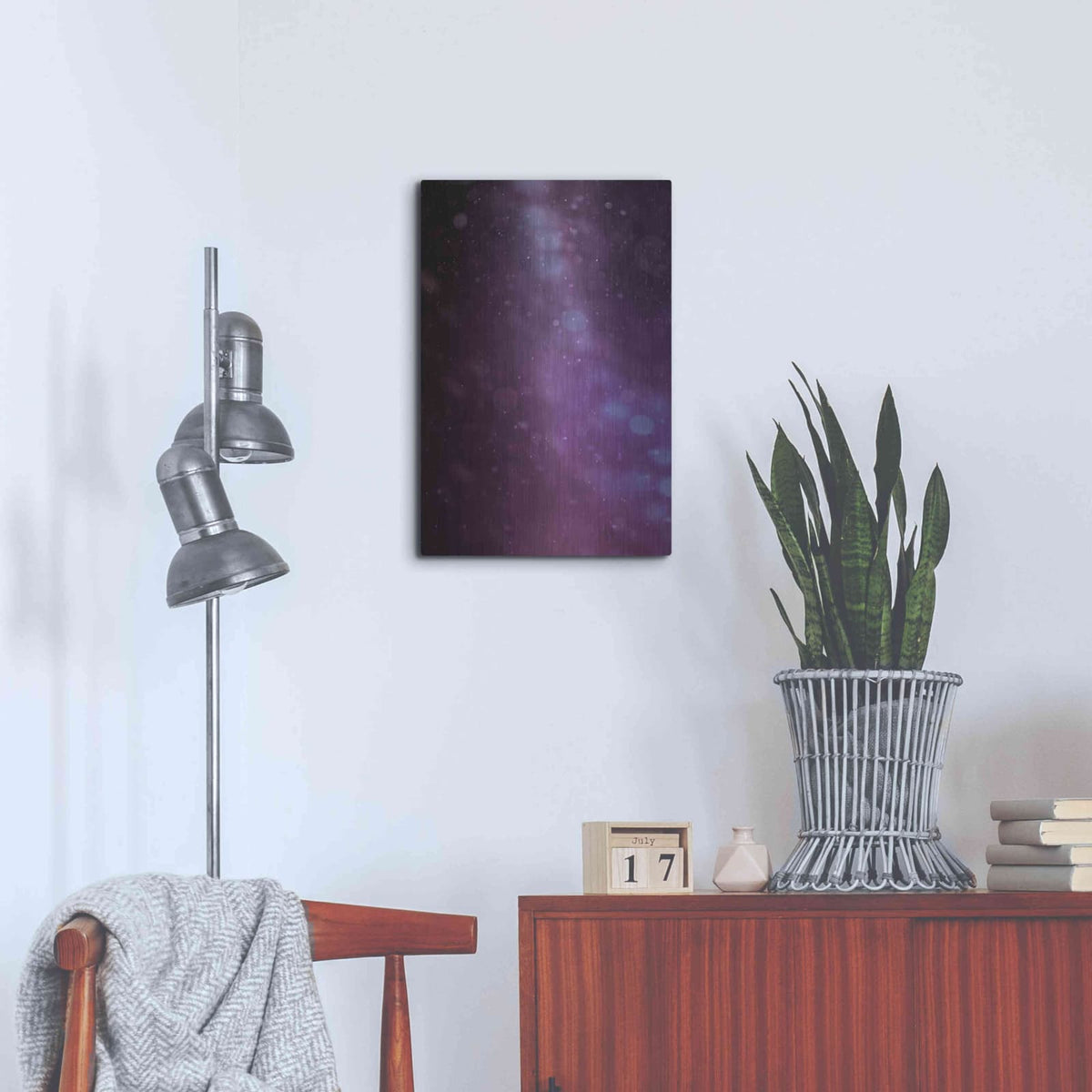 'Ending Night' by NASA Space Photos – Metal Wall Art, 16x24 room view