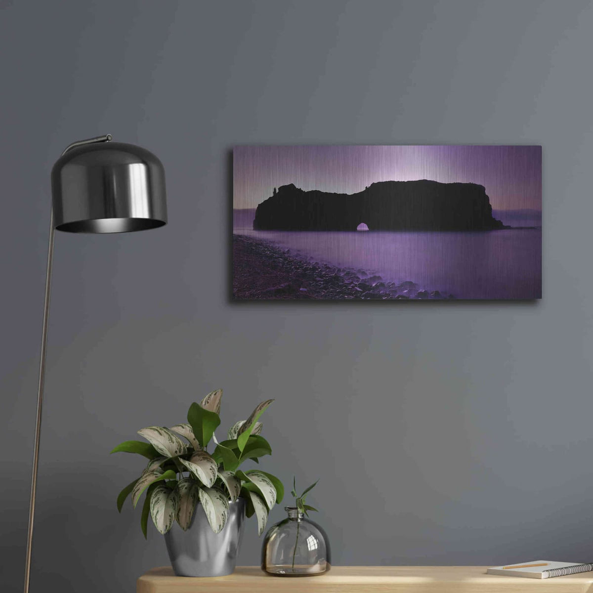'Eminence Island' by NASA Space Photos – Metal Wall Art, 24x12 room view
