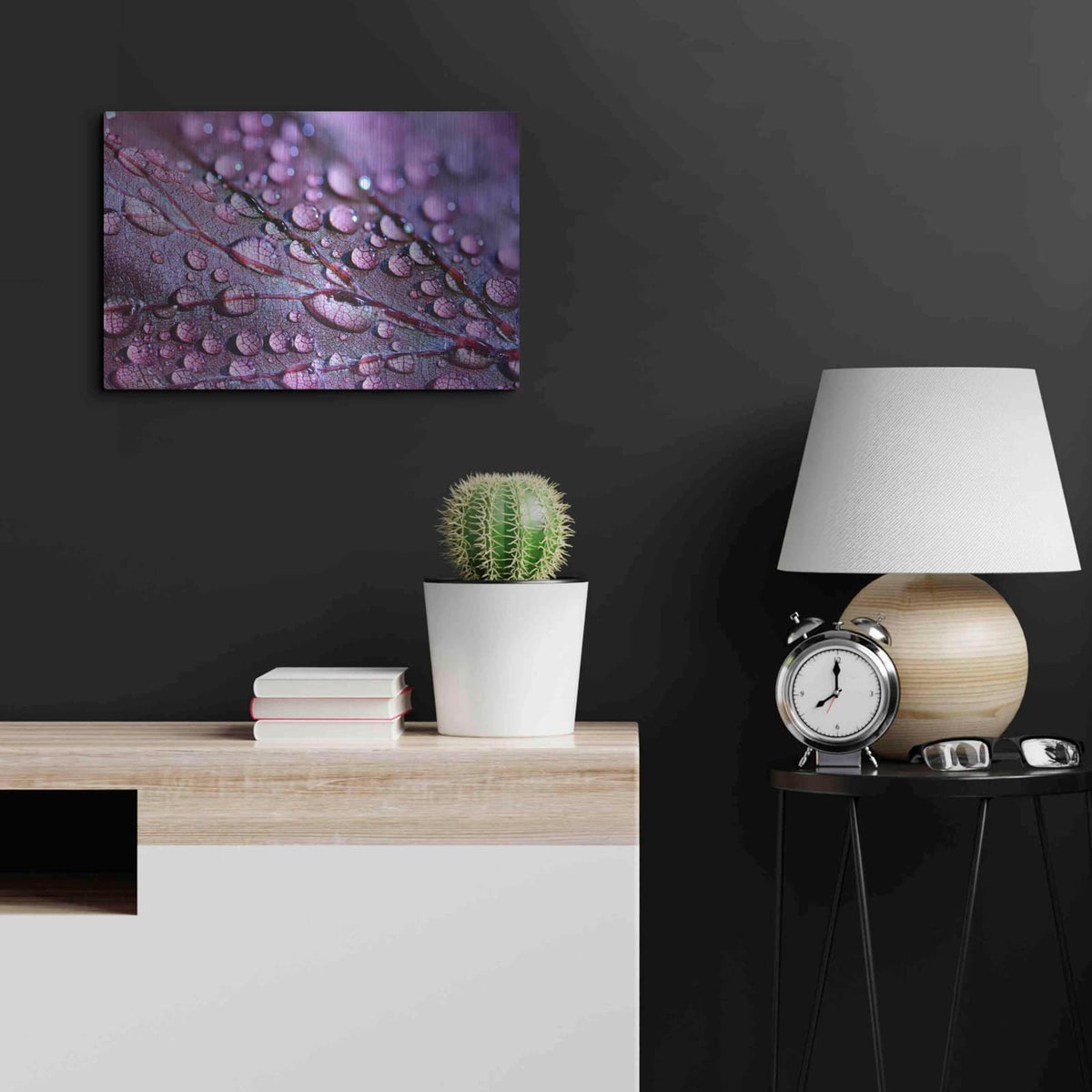 'Dewdrops' by NASA Space Photos – Metal Wall Art, 24x16 room view