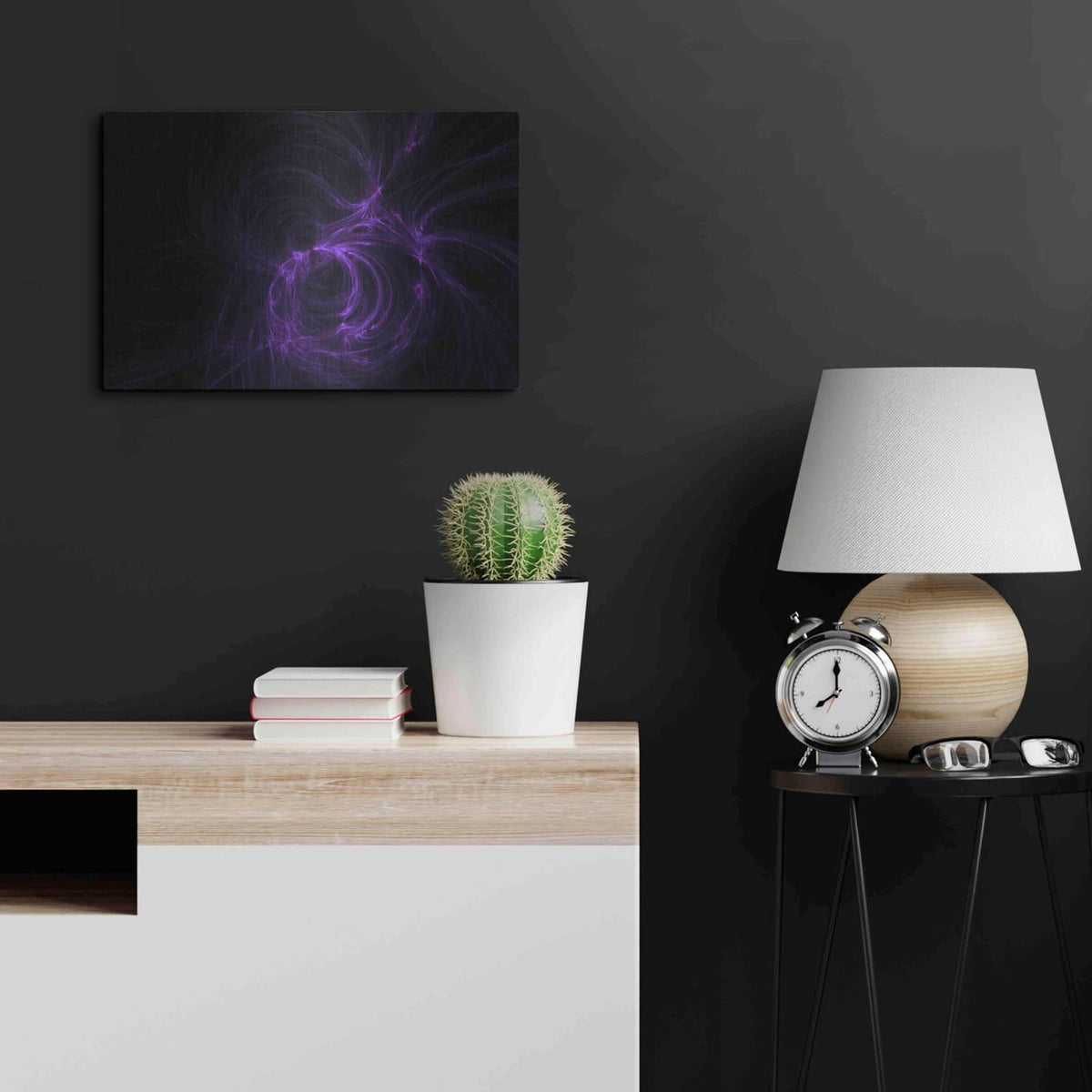'Deep Fractals' by NASA Space Photos – Metal Wall Art, 24x16 room view