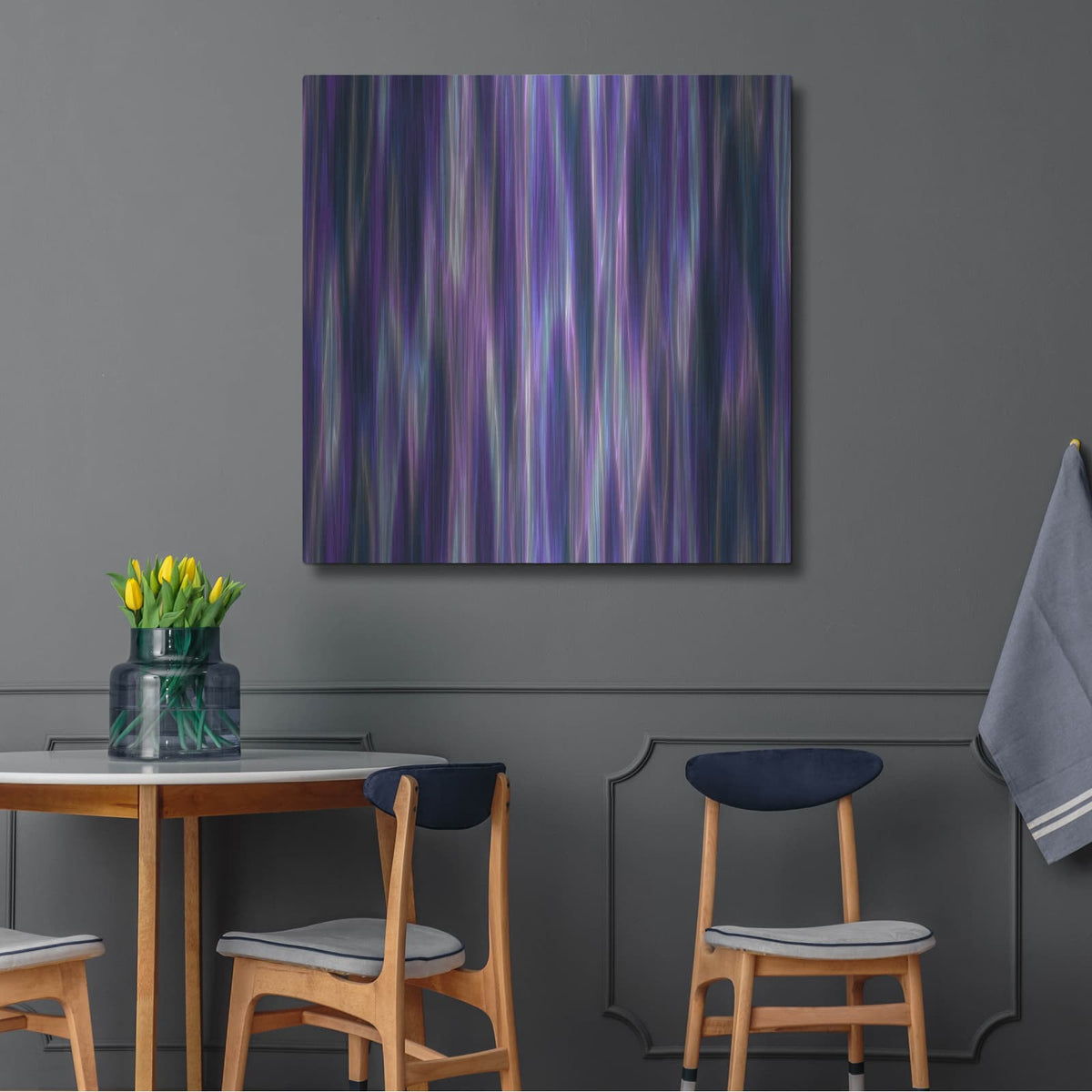 'Cyber Northern Lights' by NASA Space Photos – Metal Wall Art, 36x36 room view
