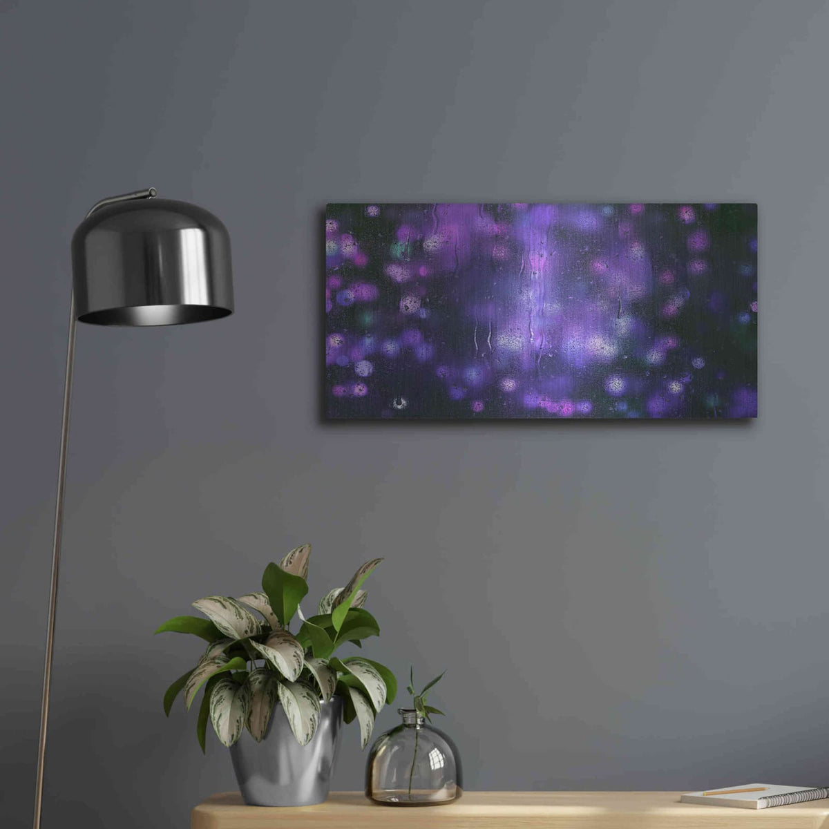 'Cyber Grapes II' by NASA Space Photos – Metal Wall Art, 24x12 room view