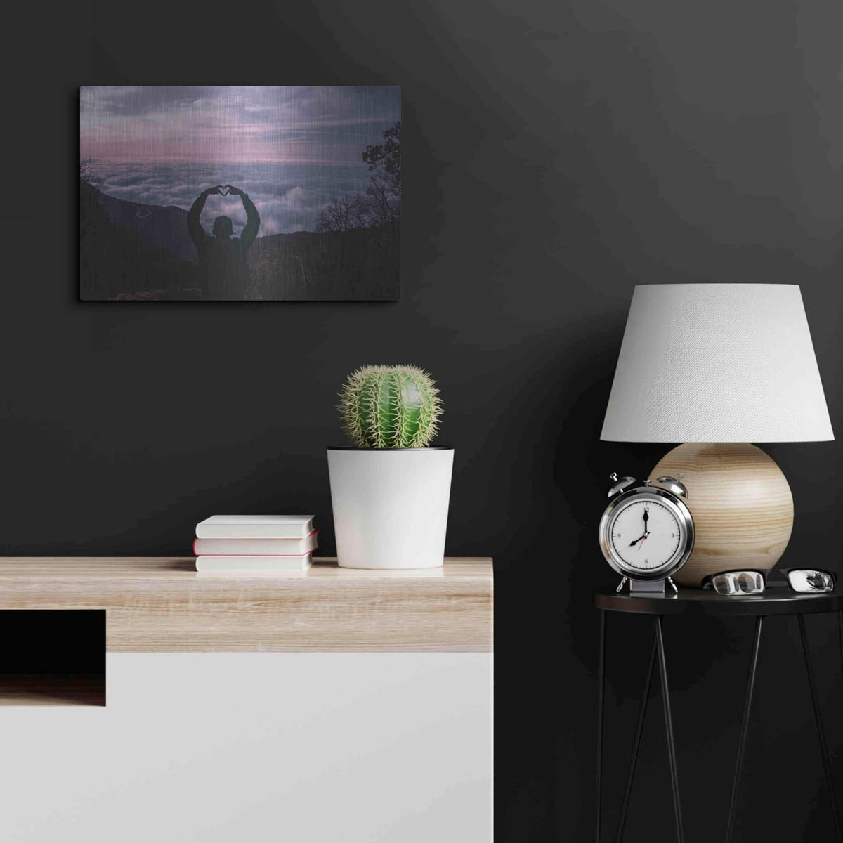 'Cotton Mountains' by NASA Space Photos – Metal Wall Art, 24x16 room view