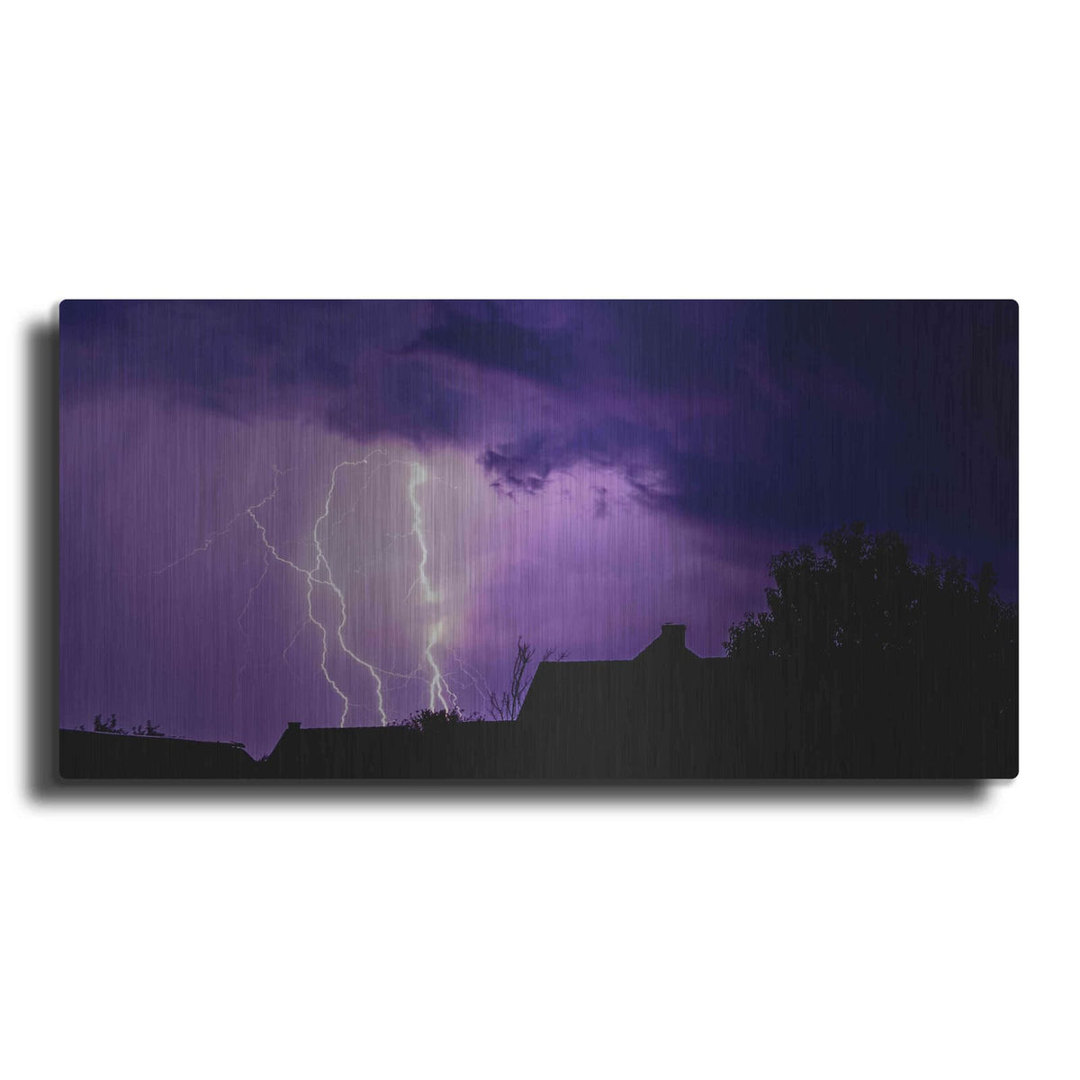 'Amethyst Lightning' by NASA Space Photos – Metal Wall Art