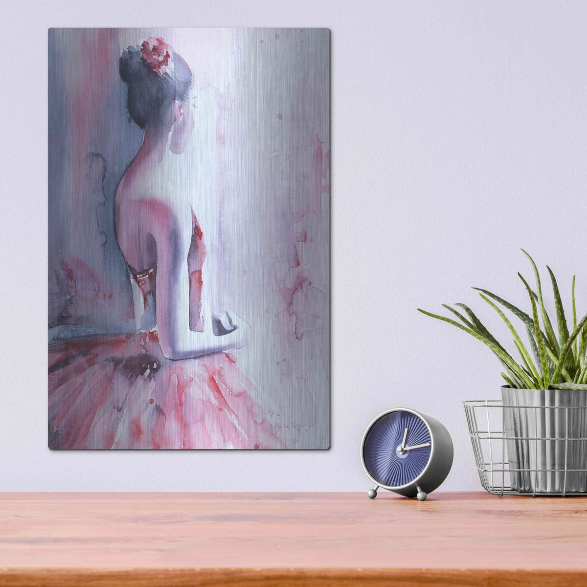 'Backstage Nerves' by Aimee Del Valle – Metal Wall Art, 12x16 room view