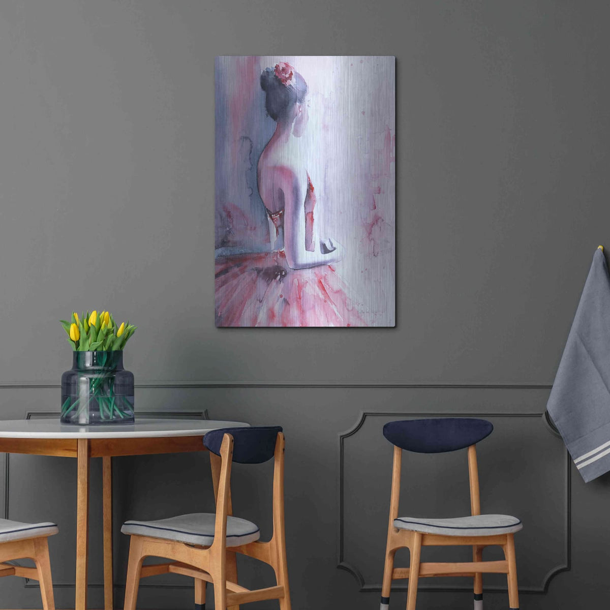 'Backstage Nerves' by Aimee Del Valle – Metal Wall Art, 24x36 room view