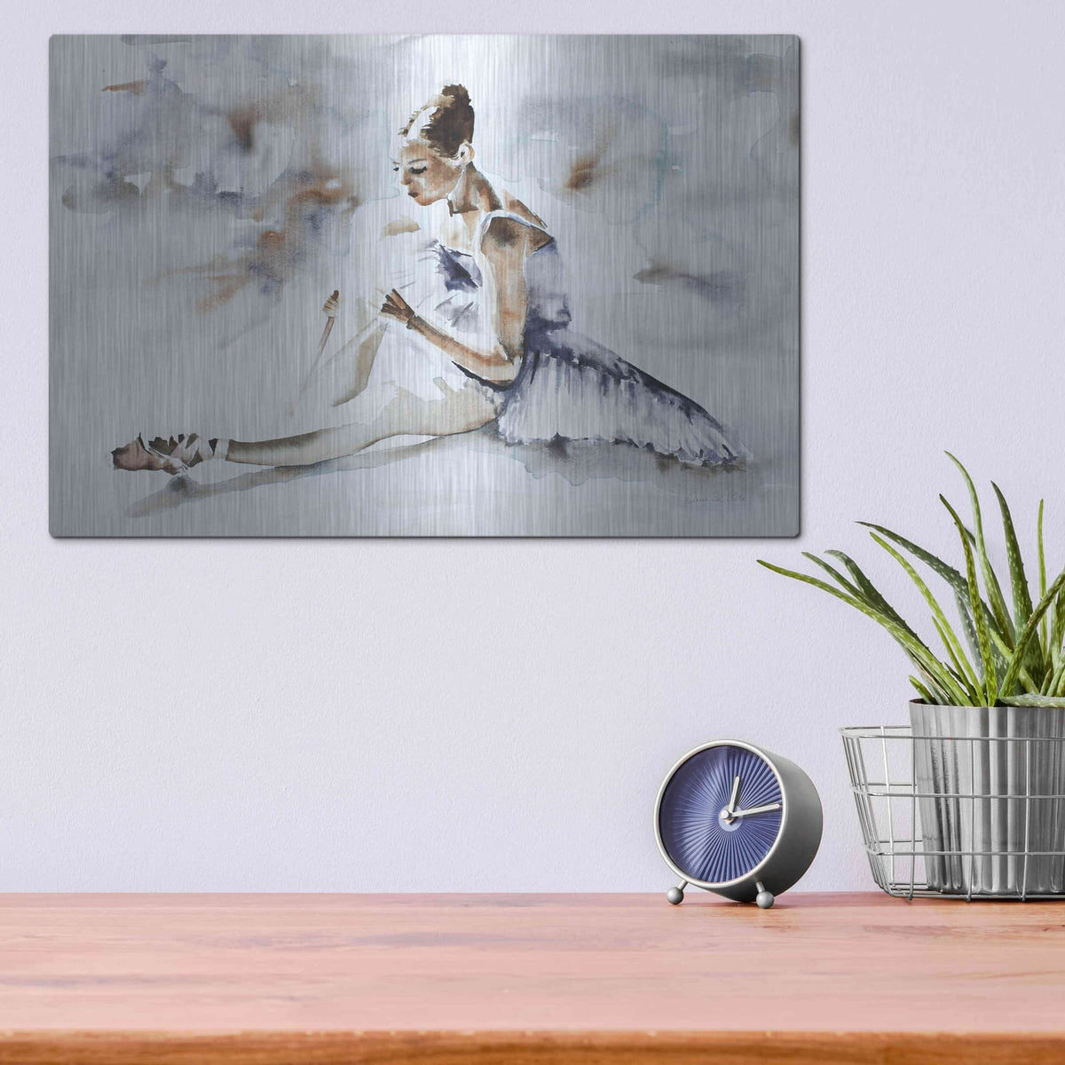 'Dress Rehearsal' by Aimee Del Valle – Metal Wall Art, 16x12 room view