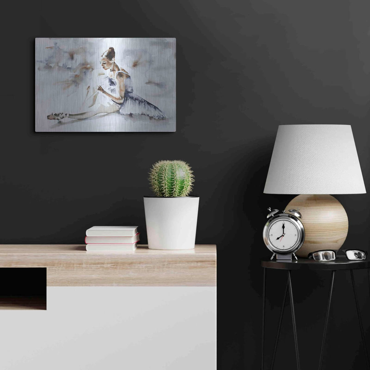 'Dress Rehearsal' by Aimee Del Valle – Metal Wall Art, 24x16 room view