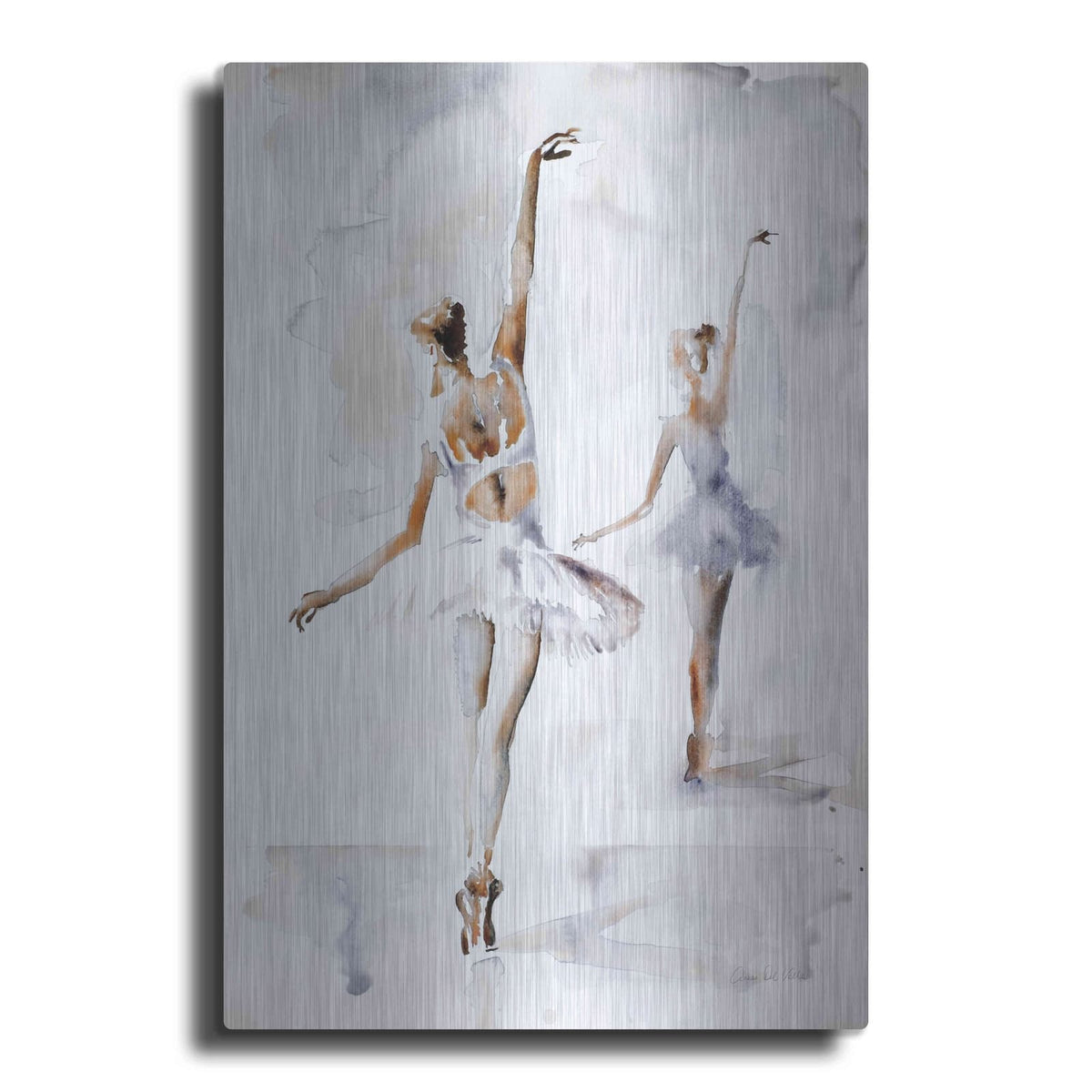 'Ballerina In Blue' by Aimee Del Valle – Metal Wall Art