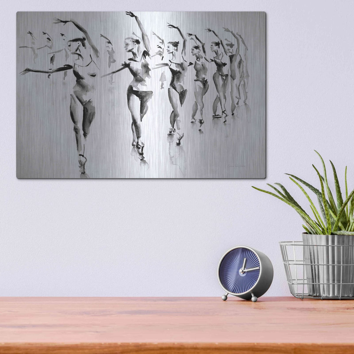'Rehearsal' by Aimee Del Valle – Metal Wall Art, 16x12 room view