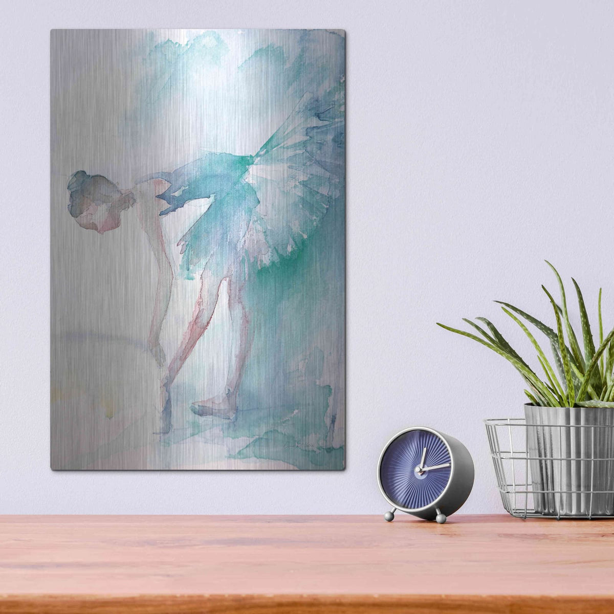 'Pointe Shoes' by Aimee Del Valle – Metal Wall Art, 12x16 room view