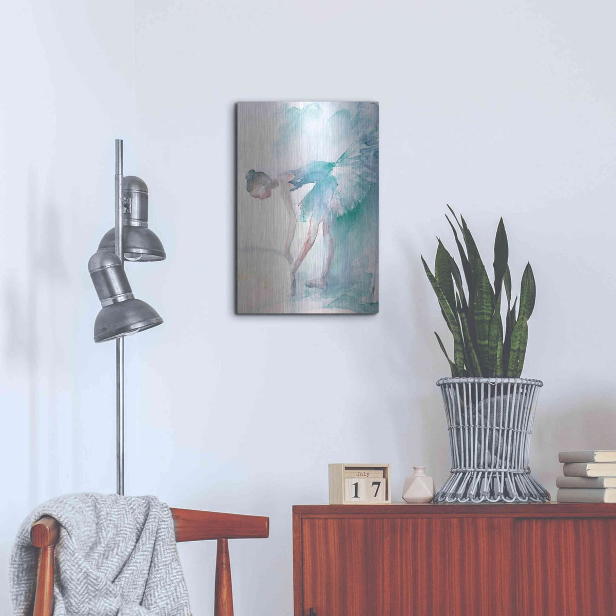 'Pointe Shoes' by Aimee Del Valle – Metal Wall Art, 16x24 room view