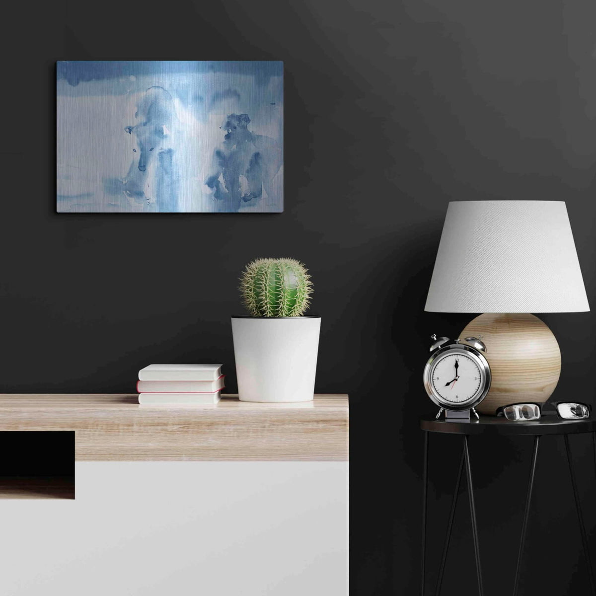 'Ice Bears' by Aimee Del Valle – Metal Wall Art, 24x16 room view