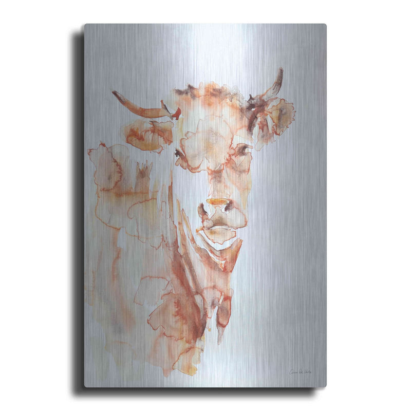 'Village Cow' by Alan Majchrowicz – Metal Wall Art