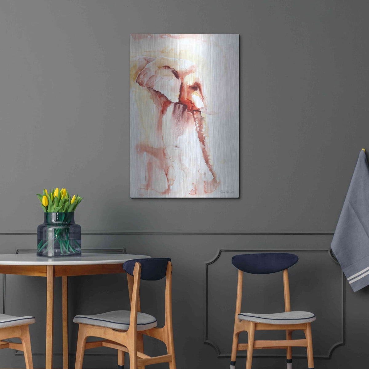 'African Elephant' by Alan Majchrowicz – Metal Wall Art, 24x36 room view
