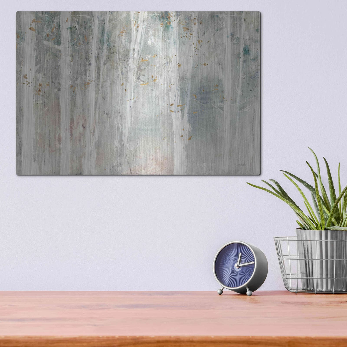 'Wood Land Walk I' by Lisa Audit – Metal Wall Art, 16x12 room view