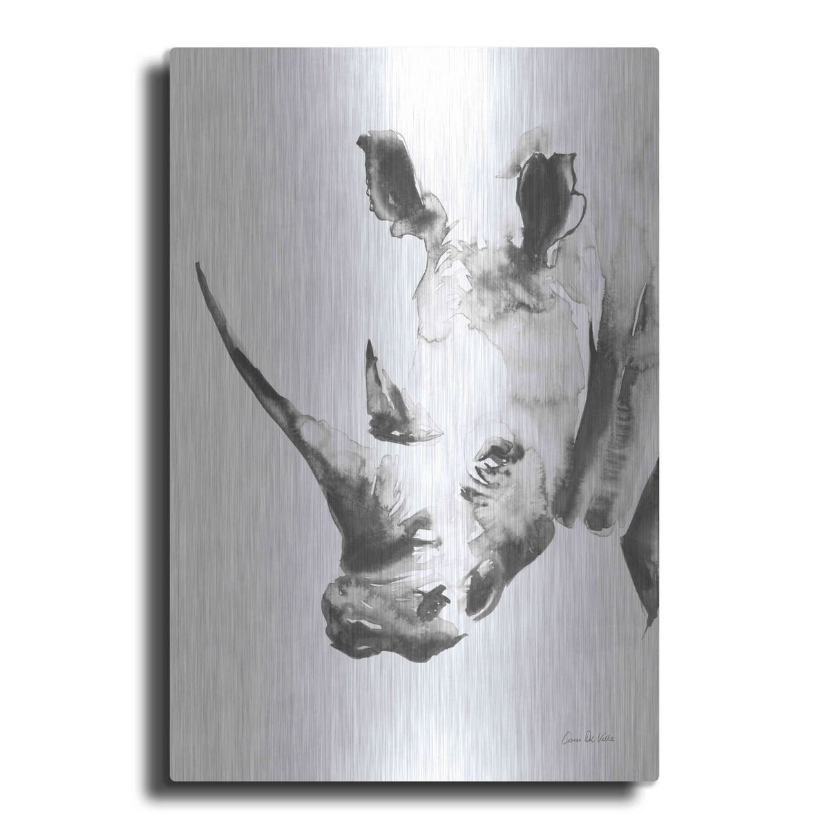 'Rhino Gray' by Alan Majchrowicz – Metal Wall Art