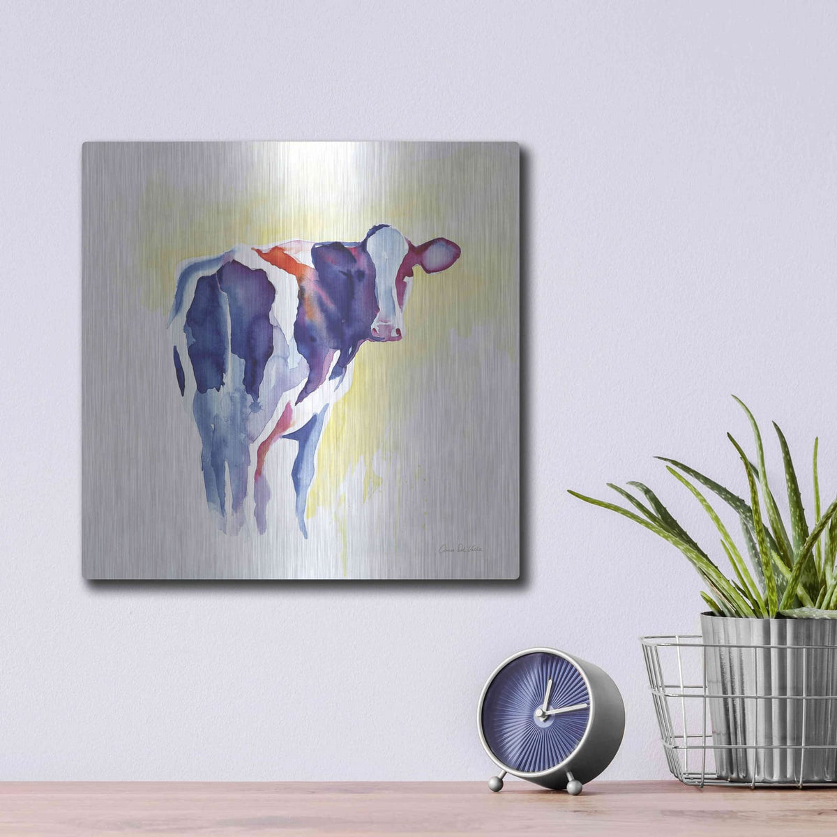 'Holstein I' by Alan Majchrowicz – Metal Wall Art, 12x12 room view
