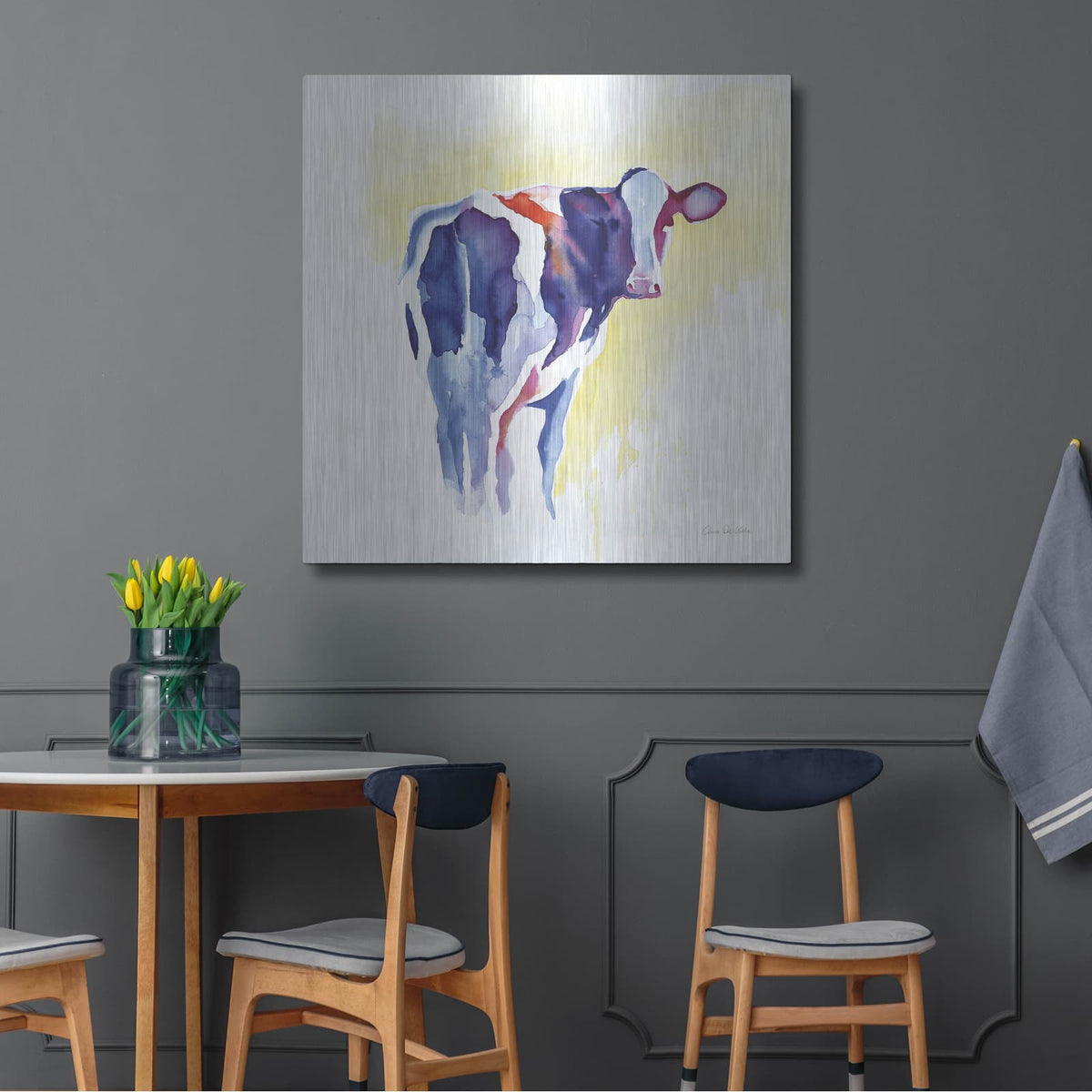 'Holstein I' by Alan Majchrowicz – Metal Wall Art, 36x36 room view