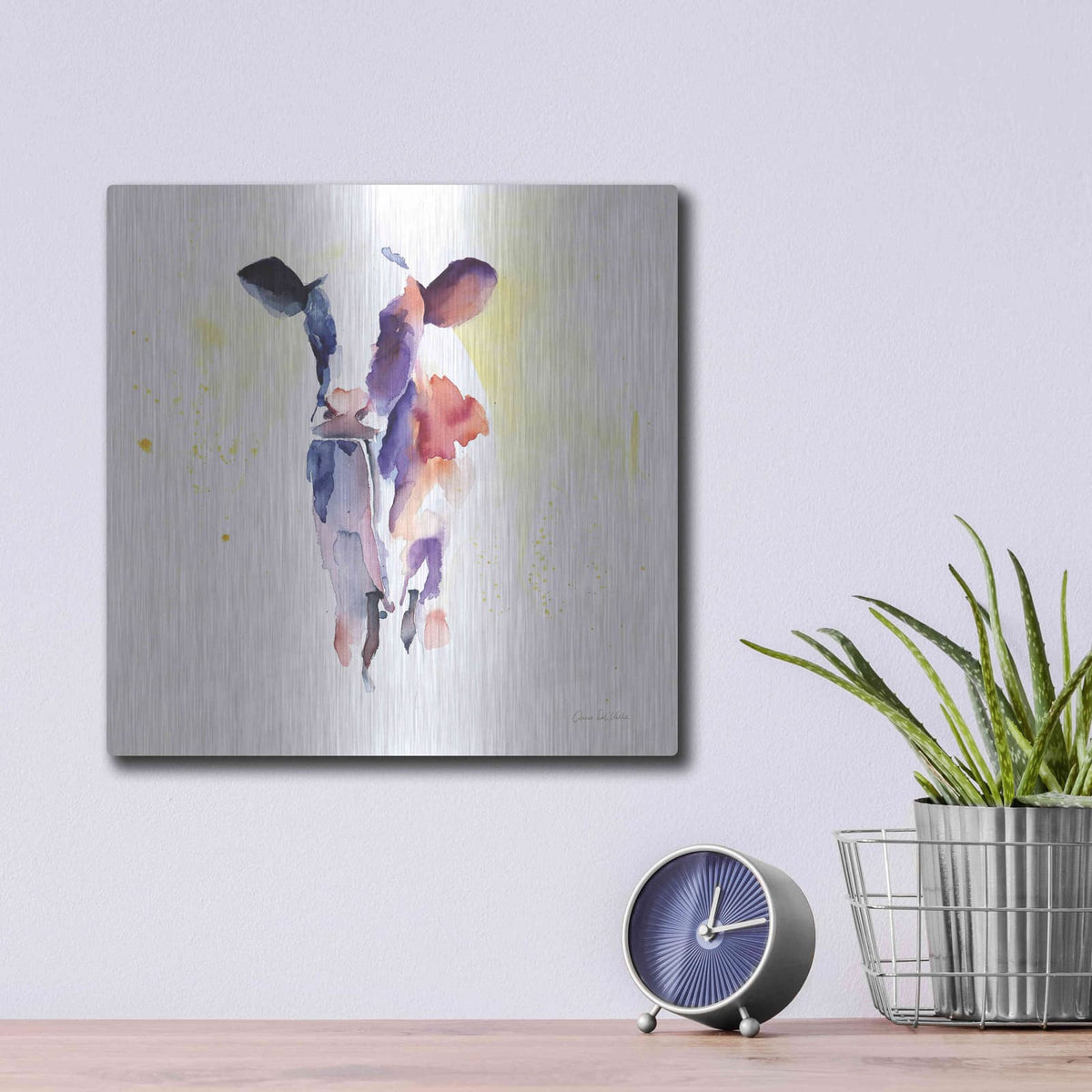 'Holstein II' by Alan Majchrowicz – Metal Wall Art, 12x12 room view