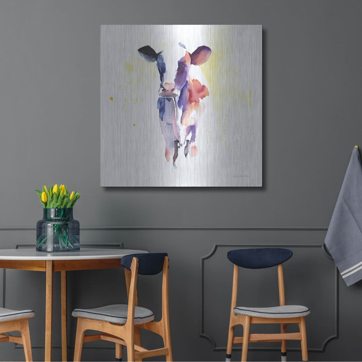 'Holstein II' by Alan Majchrowicz – Metal Wall Art, 36x36 room view