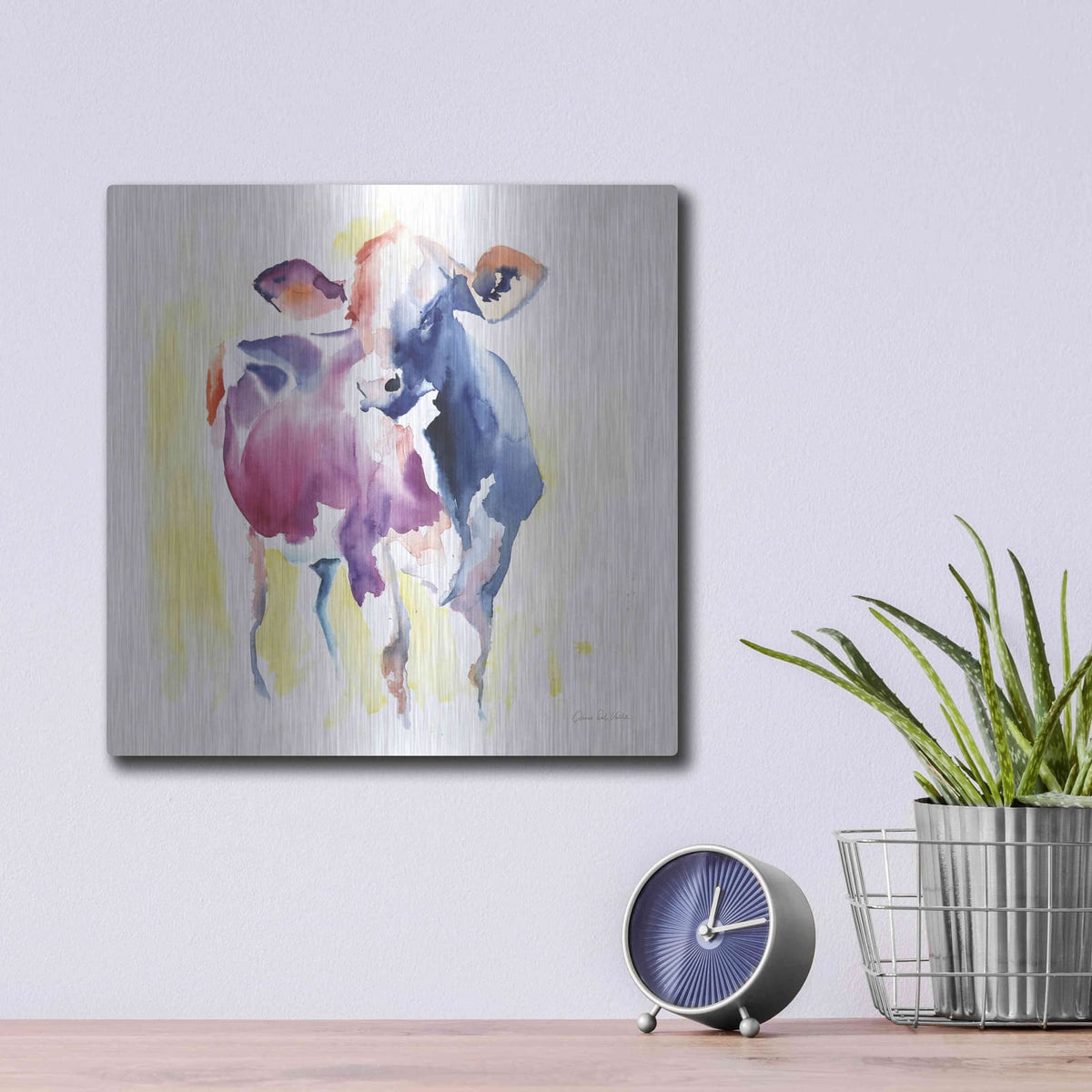 'Holstein III' by Alan Majchrowicz – Metal Wall Art, 12x12 room view