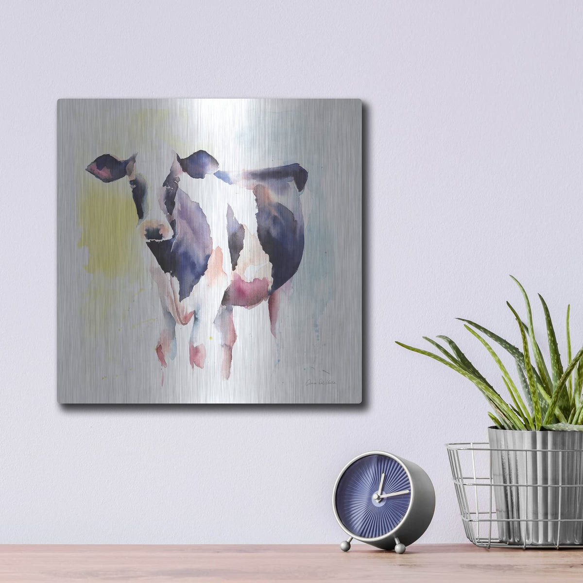 'Holstein IV' by Alan Majchrowicz – Metal Wall Art, 12x12 room view