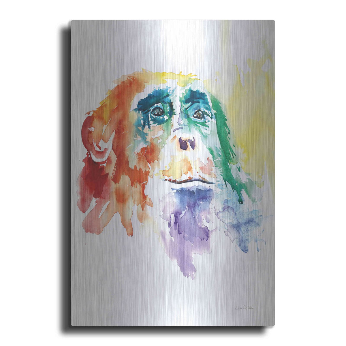 'Chimpanzee I' by Alan Majchrowicz – Metal Wall Art