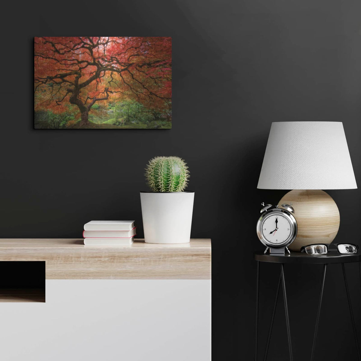 'Japenese Maple' by Jesse Estes – Metal Wall Art, 24x16 room view