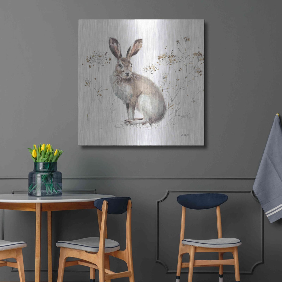 'Wood Land Walk XIII' by Lisa Audit – Metal Wall Art, 36x36 room view