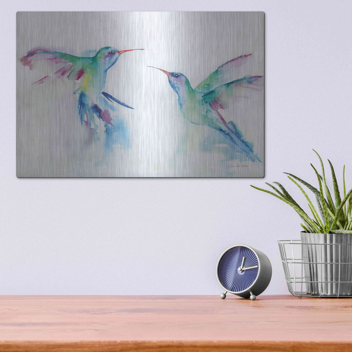 'Hummingbirds I' by Alan Majchrowicz – Metal Wall Art, 16x12 room view