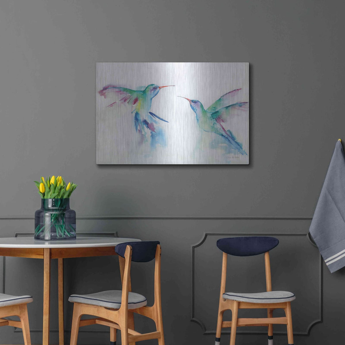 'Hummingbirds I' by Alan Majchrowicz – Metal Wall Art, 36x24 room view