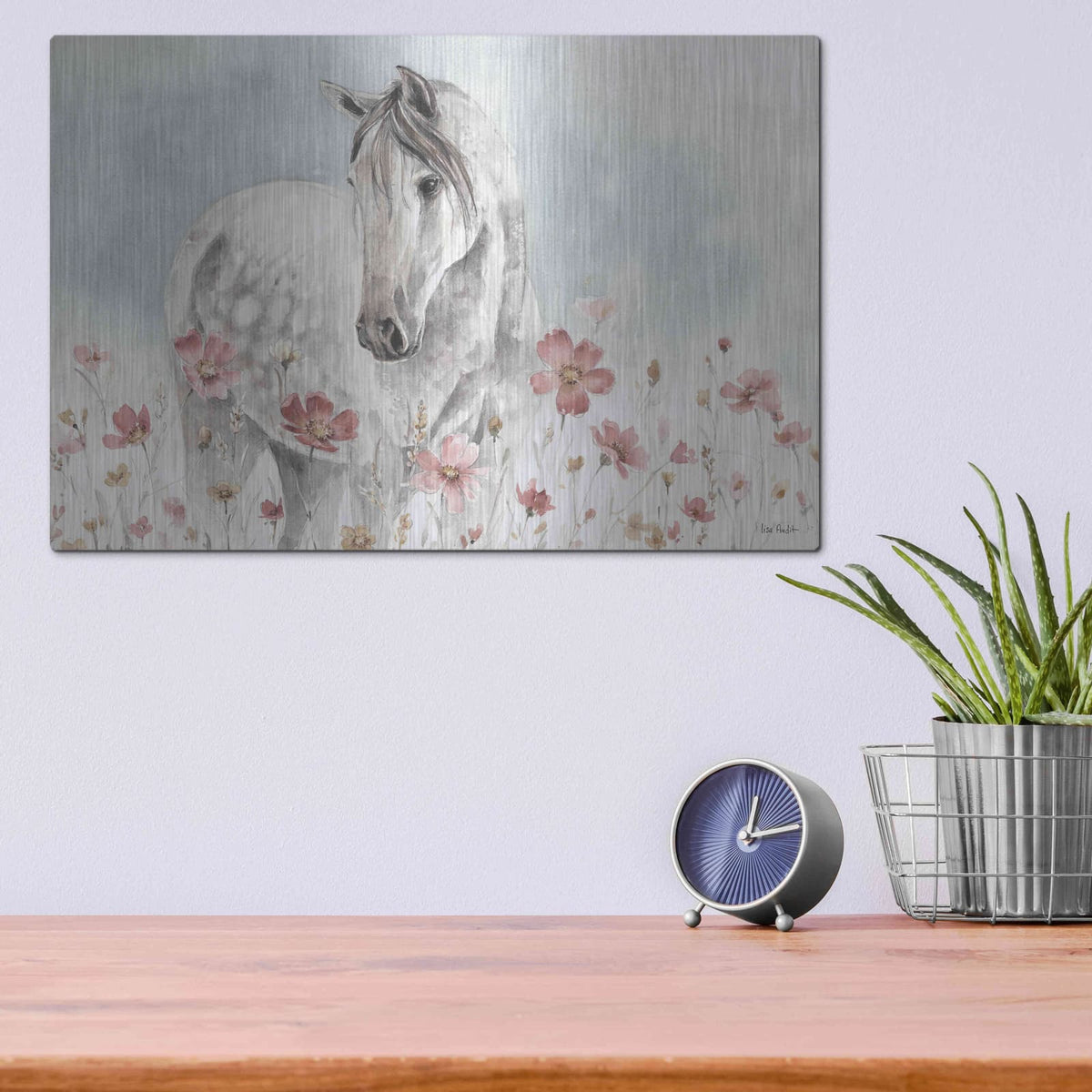 'Wild Horses I' by Lisa Audit – Metal Wall Art, 16x12 room view