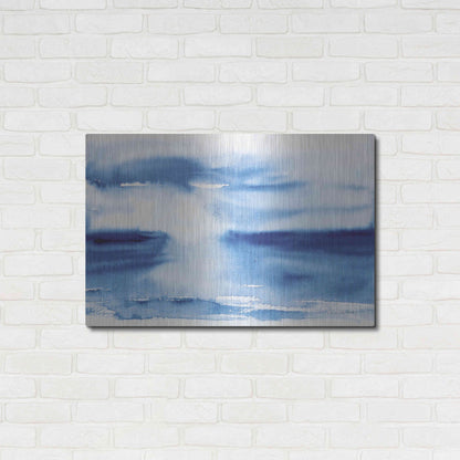 Luxe Metal Art 'Ocean Blue III' by Alan Majchrowicz, Metal Wall Art,36x24