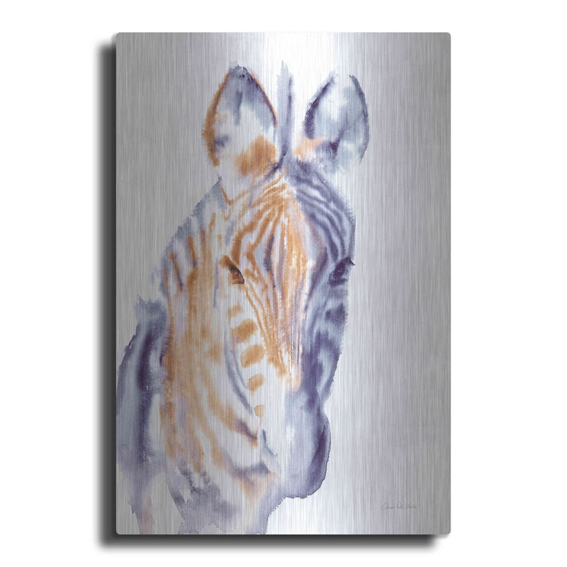 'Zebra Neutral' by Alan Majchrowicz – Metal Wall Art