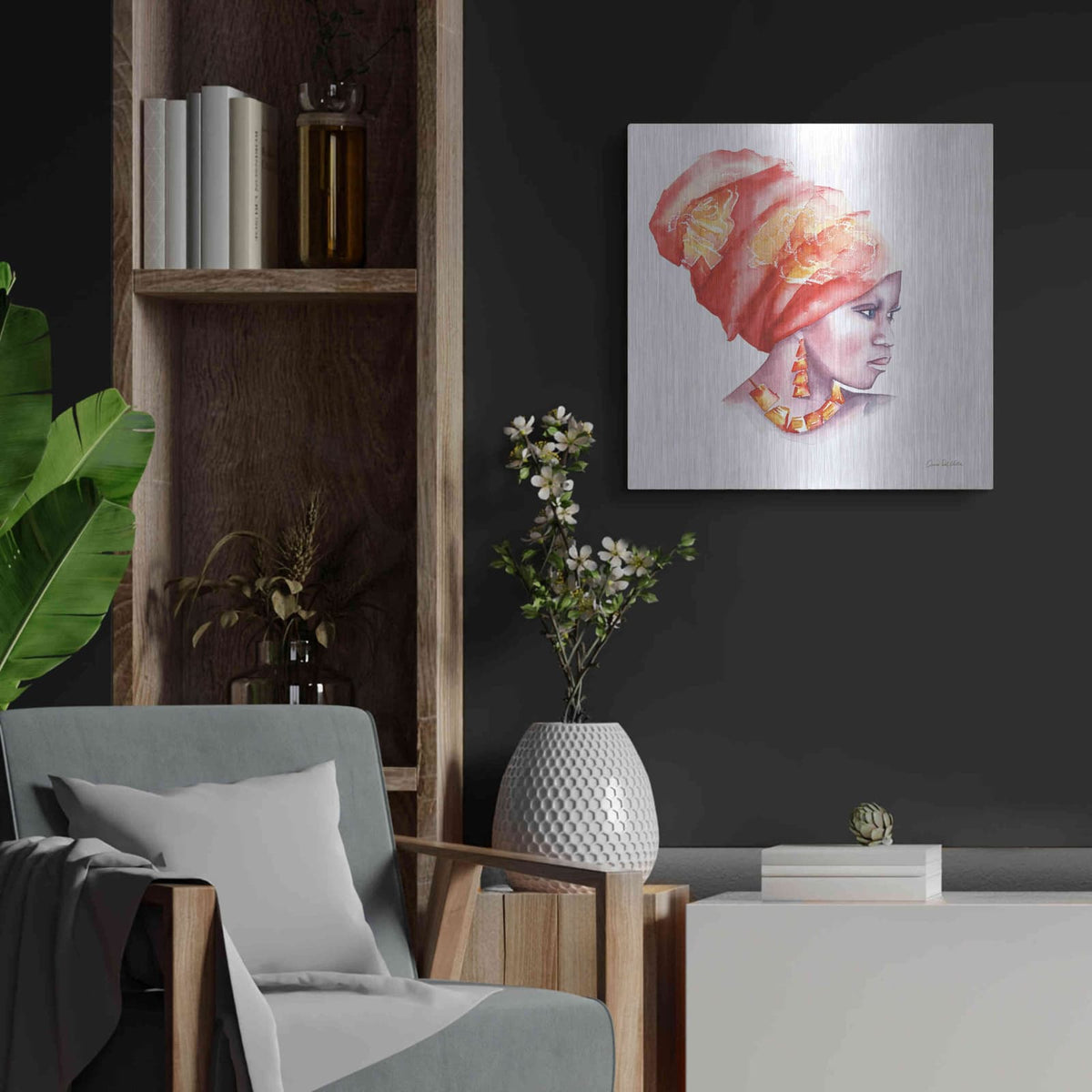 'Glow' by Alan Majchrowicz – Metal Wall Art, 24x24 room view