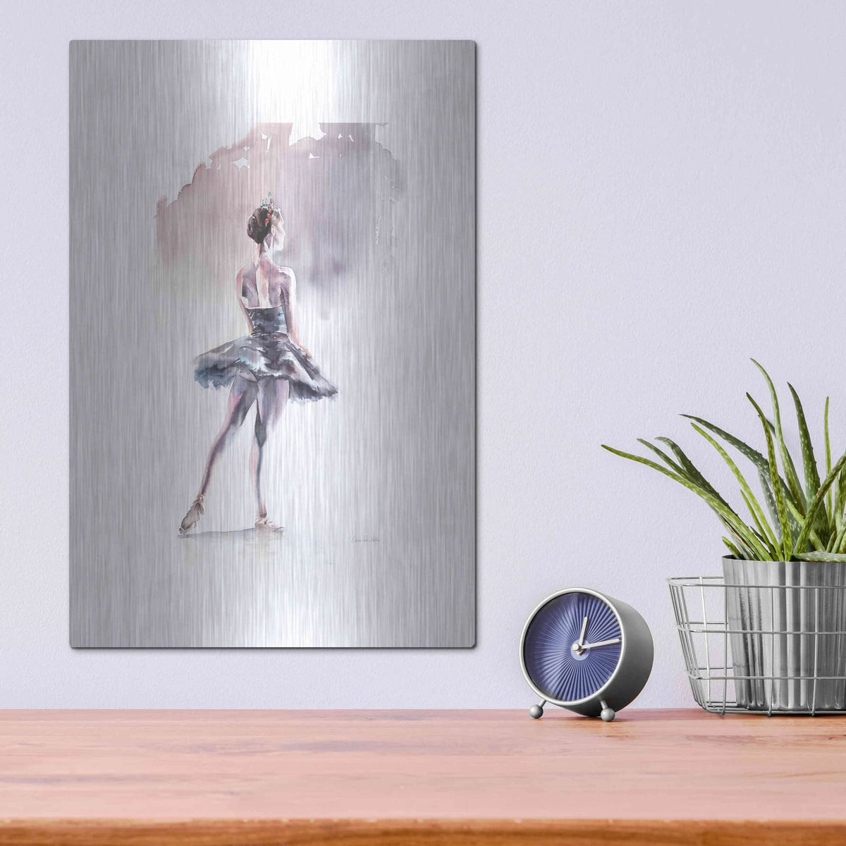 'Ballet I White Border' by Alan Majchrowicz – Metal Wall Art, 12x16 room view