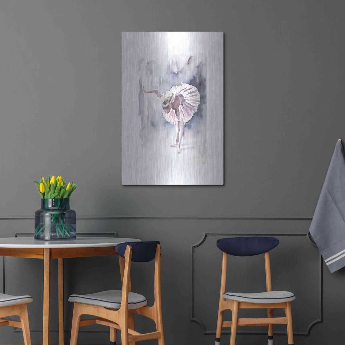 'Ballet VI White Border' by Alan Majchrowicz – Metal Wall Art, 24x36 room view