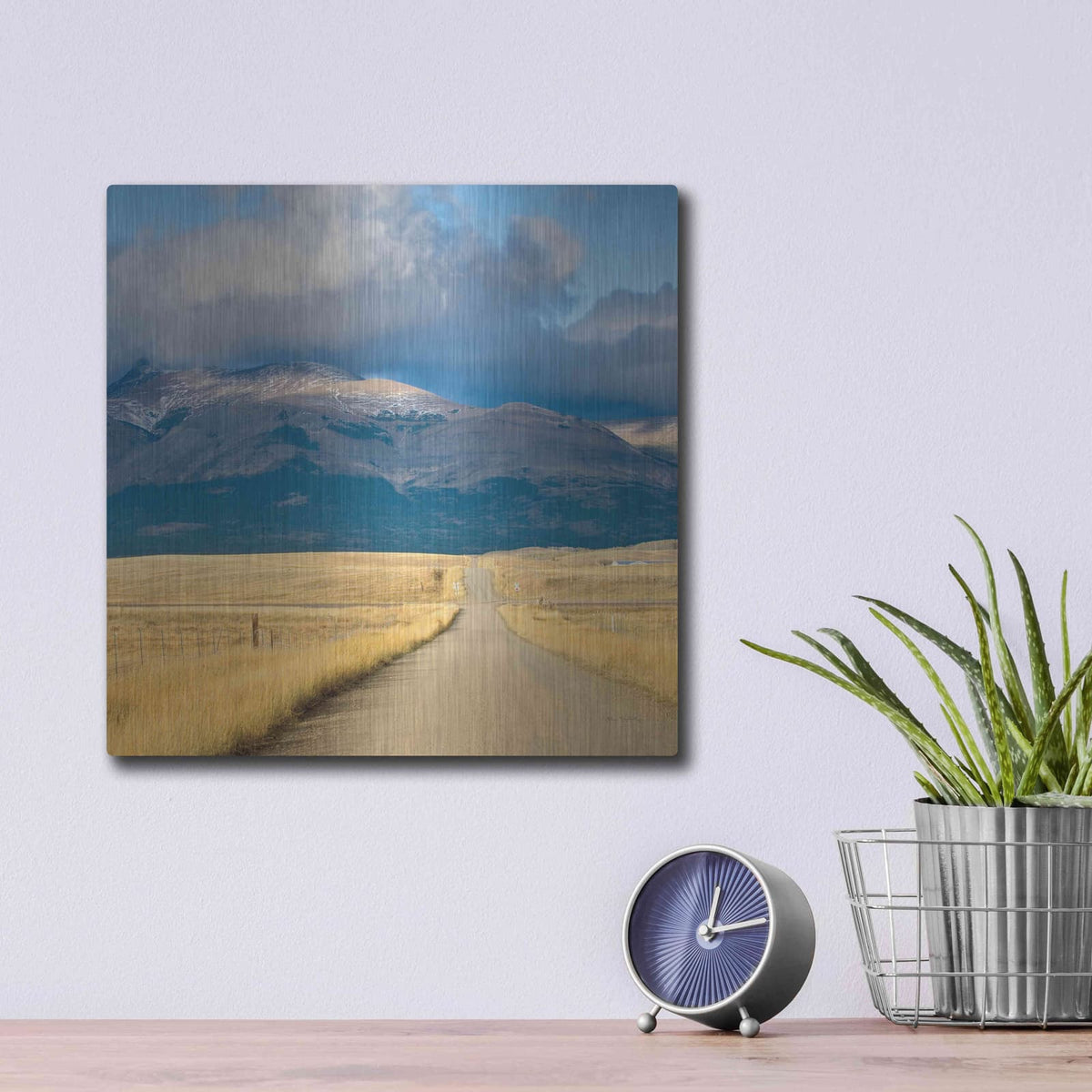 'Crossroads In Color Crop' by Alan Majchrowicz – Metal Wall Art, 12x12 room view