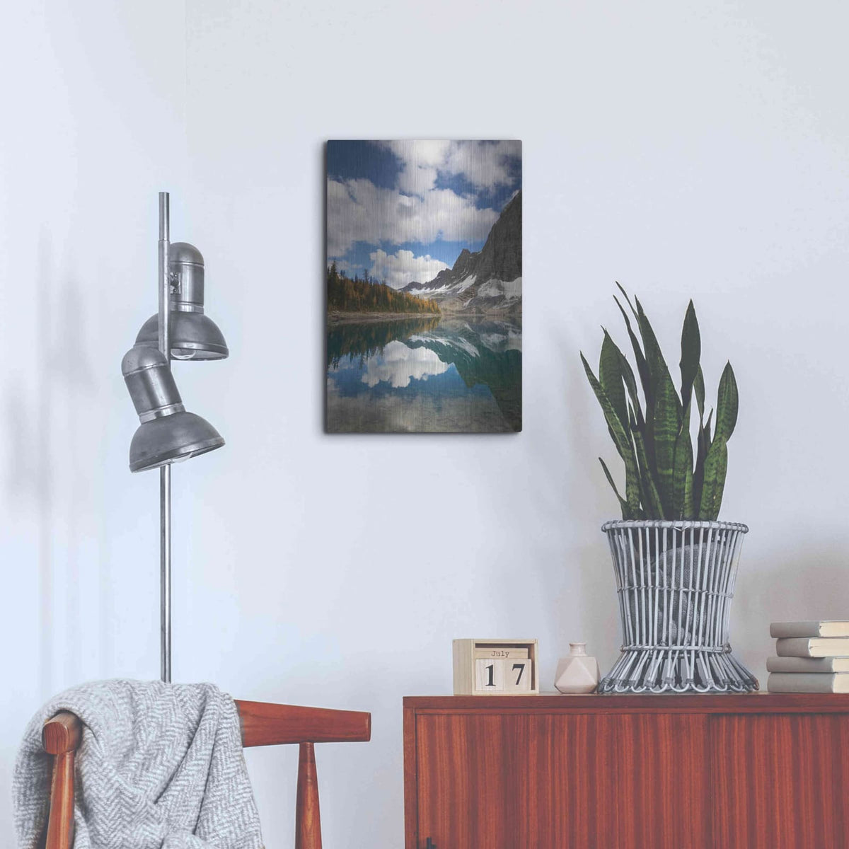 'Floe Lake Reflection I' by Alan Majchrowicz – Metal Wall Art, 16x24 room view