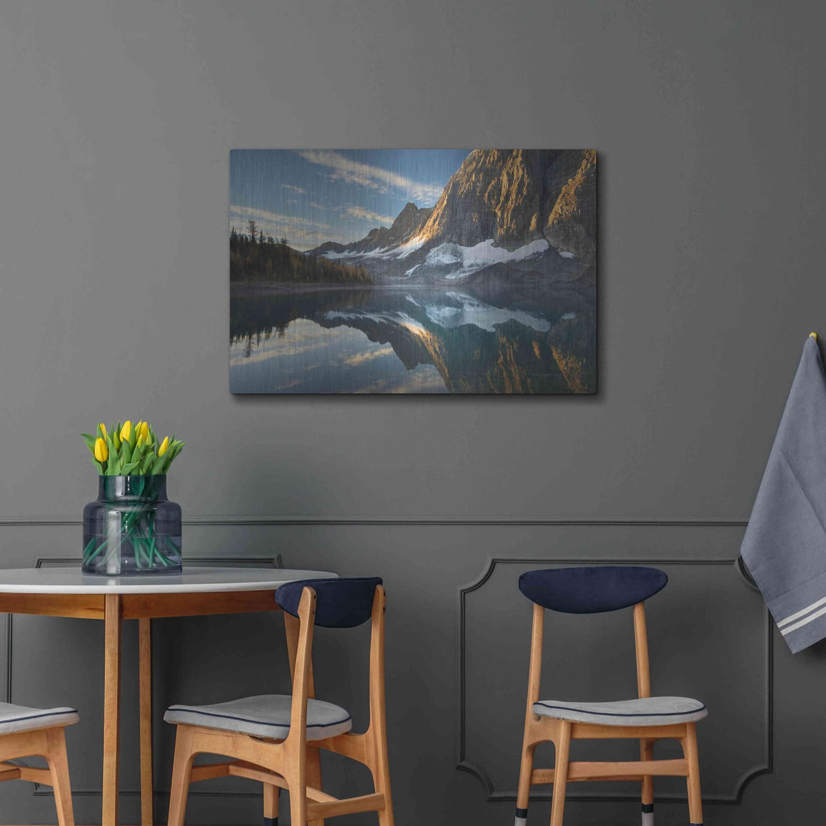 'Floe Lake Reflection III Crop' by Alan Majchrowicz – Metal Wall Art, 36x24 room view