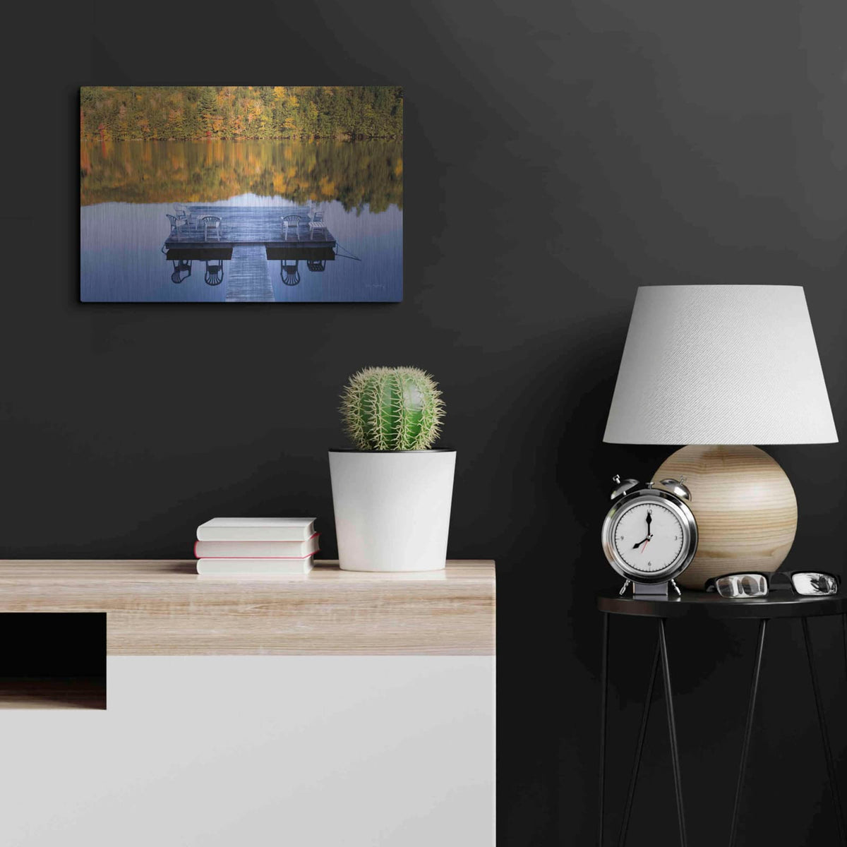 'Amherst Lake' by Alan Majchrowicz – Metal Wall Art, 24x16 room view