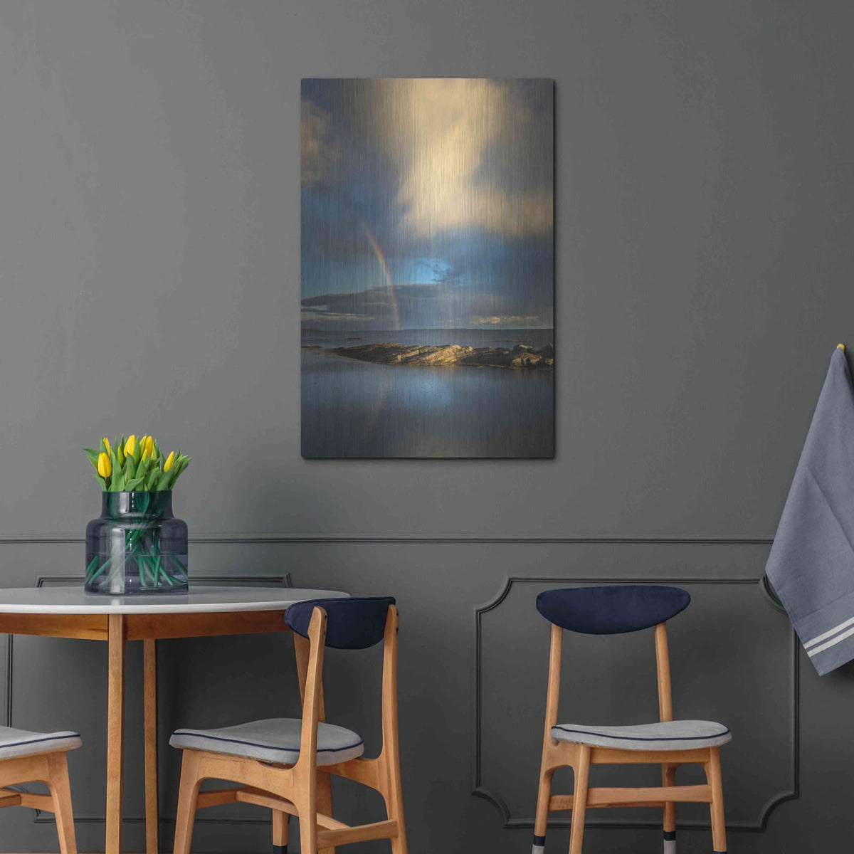 'Blue Rocks' by Alan Majchrowicz – Metal Wall Art, 24x36 room view