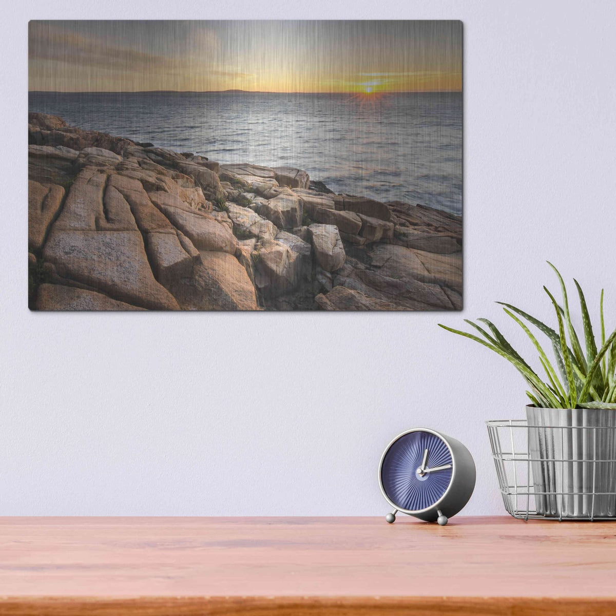 'Acadia Sunrise' by Alan Majchrowicz – Metal Wall Art, 16x12 room view