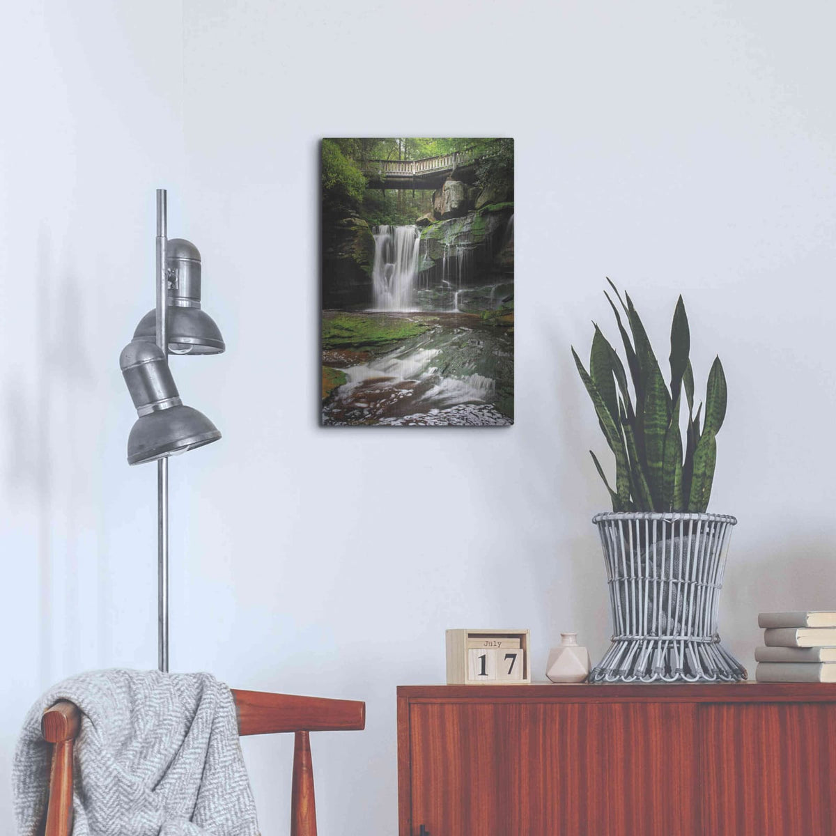 'Elakala Falls West I' by Alan Majchrowicz – Metal Wall Art, 16x24 room view