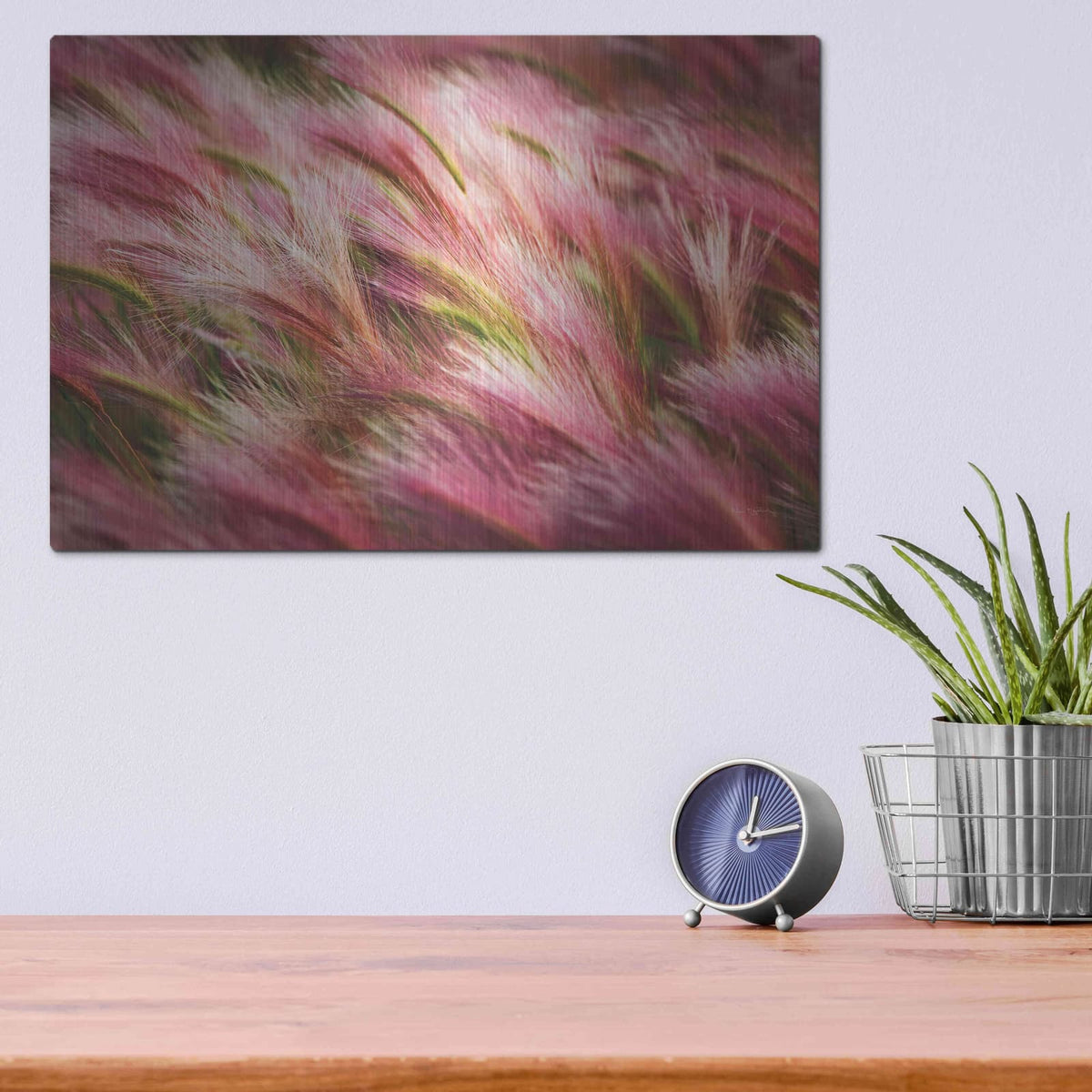 'Foxtail Barley II' by Alan Majchrowicz – Metal Wall Art, 16x12 room view