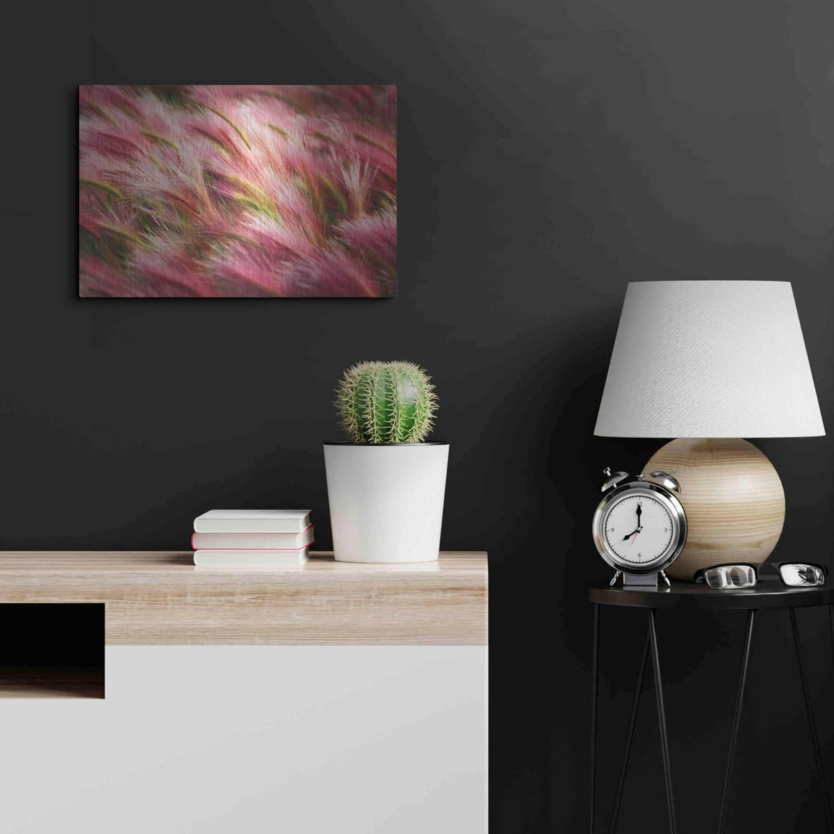 'Foxtail Barley II' by Alan Majchrowicz – Metal Wall Art, 24x16 room view