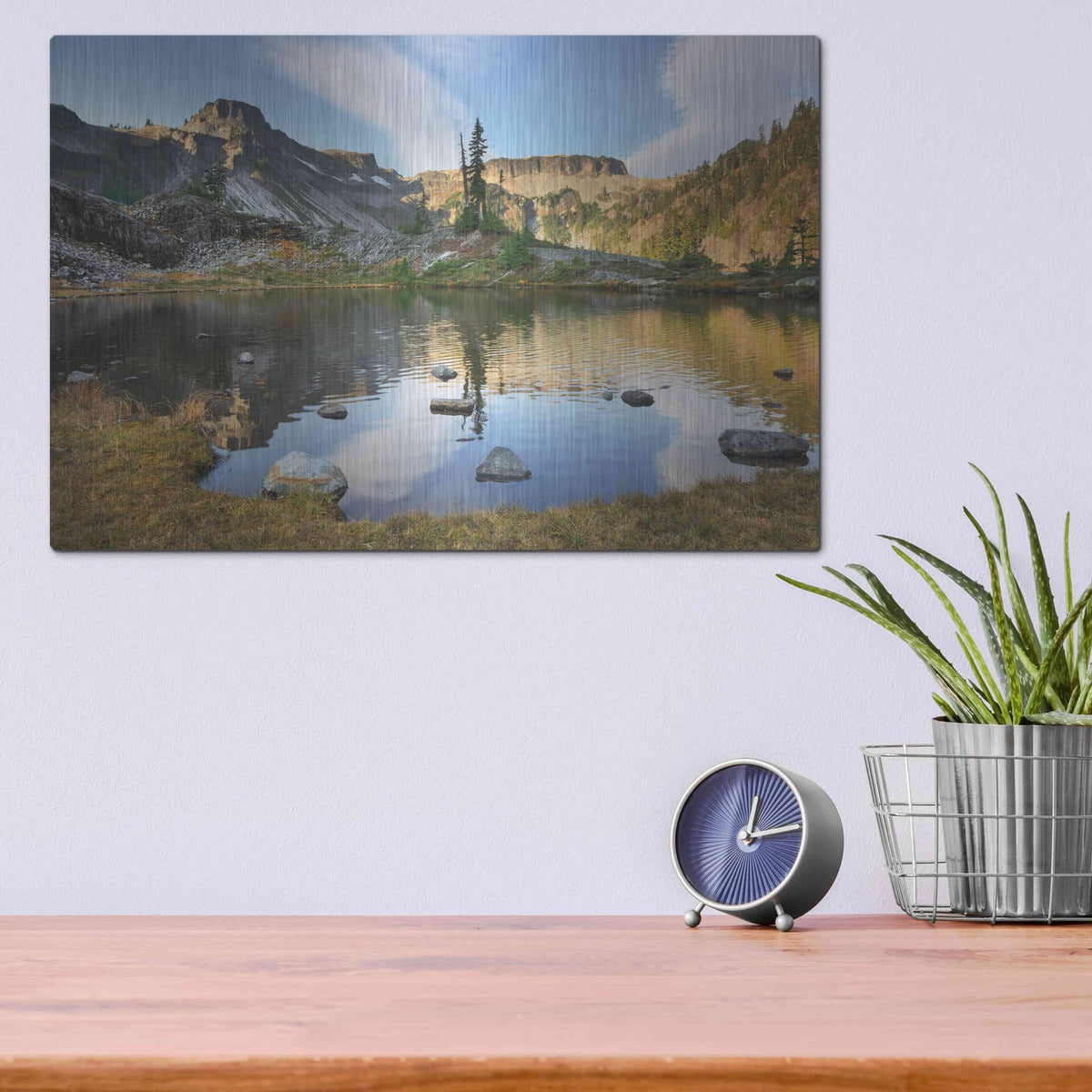 'Heather Meadows in Autumn' by Alan Majchrowicz – Metal Wall Art, 16x12 room view